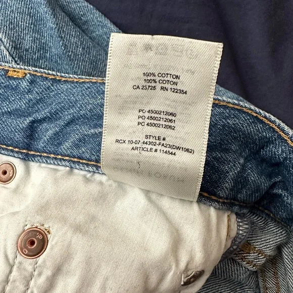 Denim Forum 90’s vintage maxi denim skirt.  **raw hem - Picture 3 of 8